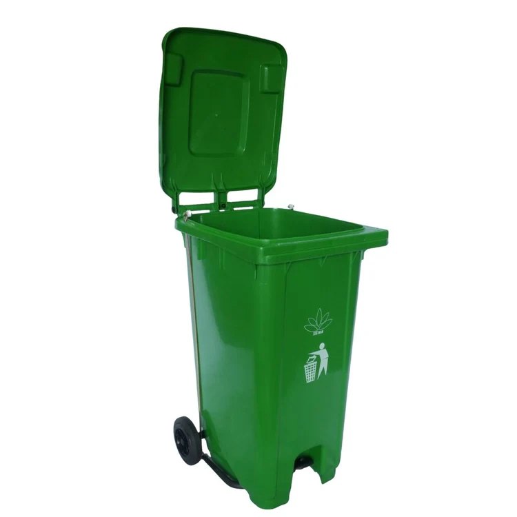 Cesto para Basura Varios Colores 240L-64G Reciclaje Ruedas y Tapa accionada por Pedal Bolsa50