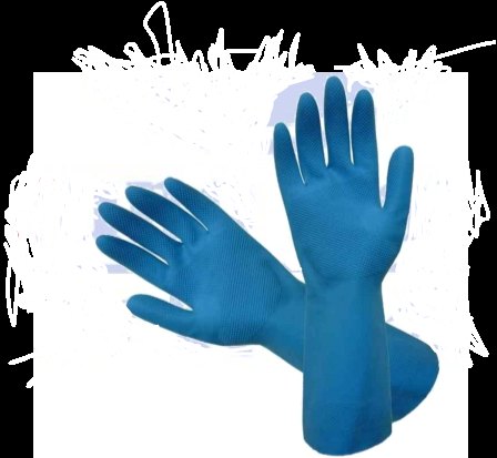 guantes Nitrilo para limpieza color Azul 1 Docena